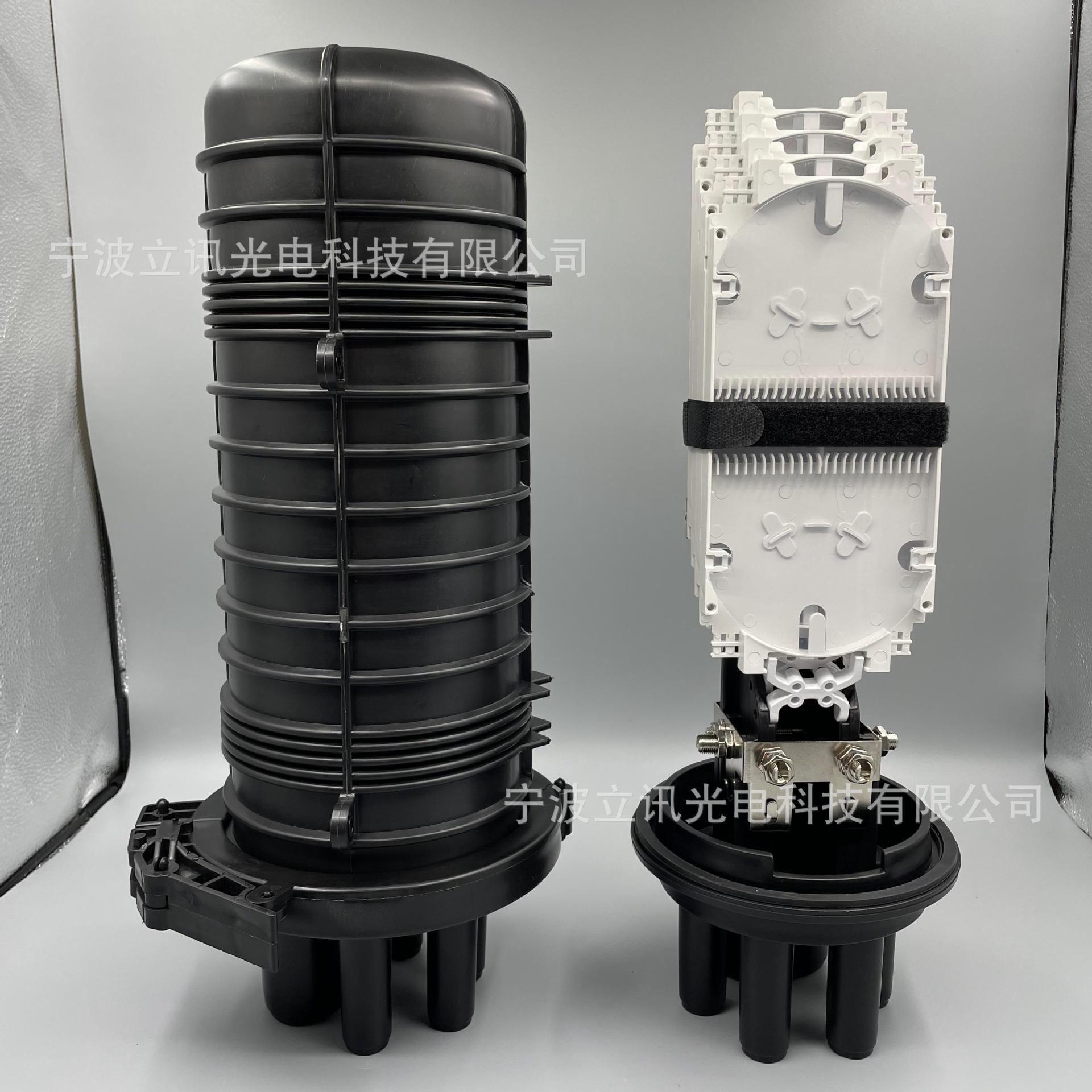 立讯1进4出炮筒192芯帽式光缆接续盒密封大炮筒户外光缆保护接头