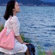 原单hobo腋下包狗牙流浪包柔软麻布面料肩带配头层皮