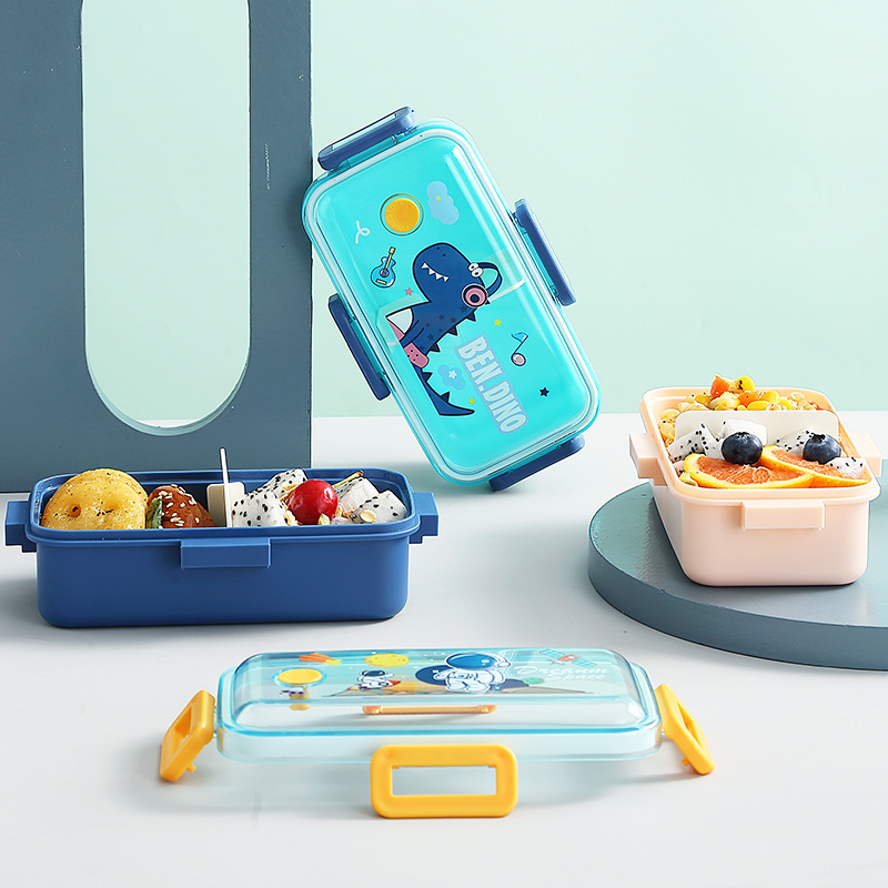 Good-looking Cartoon Children's Lunch Box Student Lunch Sealed Bento Box Microwaveable Heating Lunch Box Snack Box