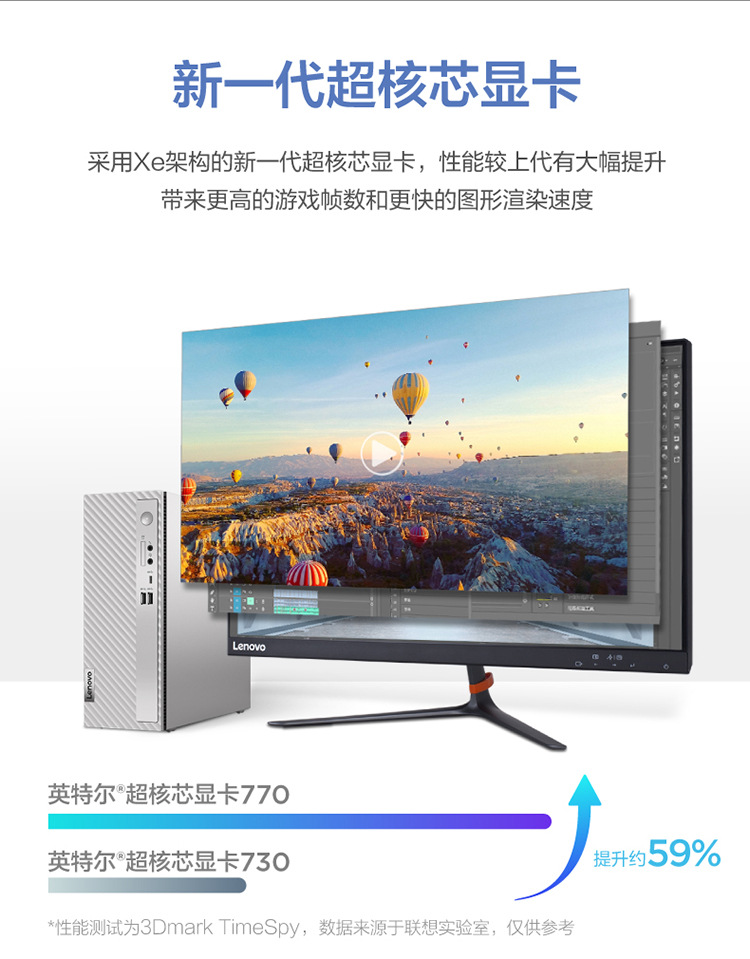 联想天逸510s 12代酷睿i5i7迷你主机整机 办公电脑台式机全套高配