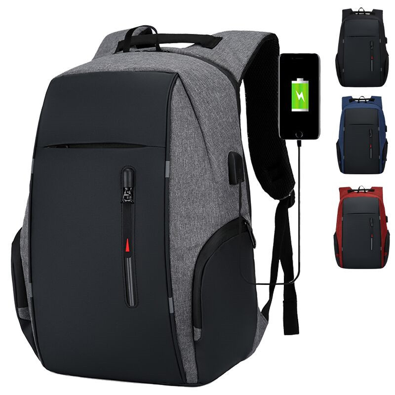 Cross-Border Men's Business Bag Laptop Bag Multifunctional USB Backpack Large Capacity Backpack Printable Logo