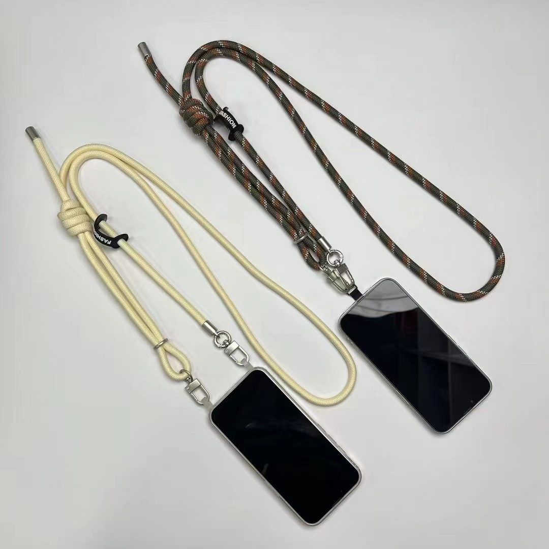 工厂现货8mm斜挎脖实用挂绳适用三星等通用手机壳时尚防丢失绳
