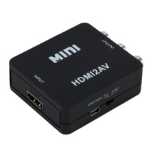 HDMI TO AV转换器 HDMI2AV hdmi转av高清转换器 高清转RCA 1080P