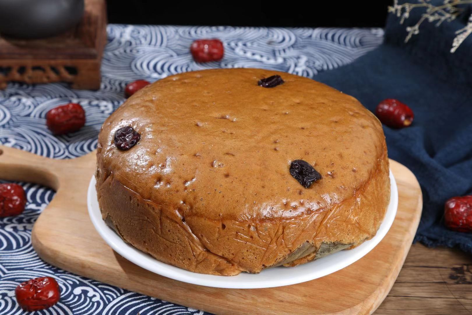 浙江田园松阳发糕蛋糕枣糕红糖红枣年糕手工点心面包年货飘香糕