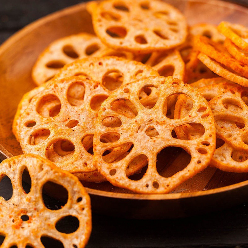 藕片麻辣2022网红爆款休闲零食酥脆可口油炸藕片椒盐即食多种口味