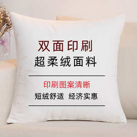 抱枕定制logo企业创意礼品来图定做沙发靠枕家居靠垫抱枕套亚马逊