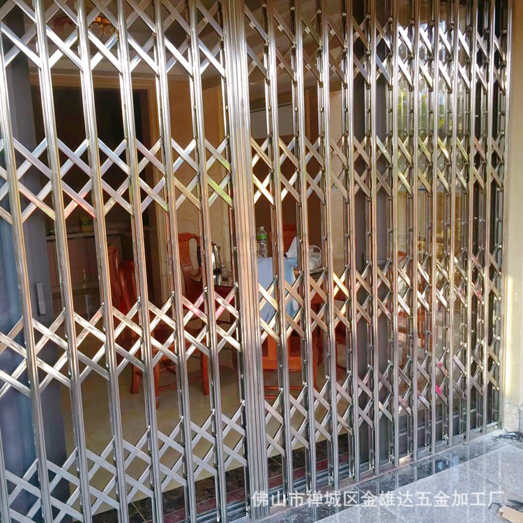 304不锈钢拉闸门阳台门伸缩门防盗门 不锈钢门窗推拉门一件起批发