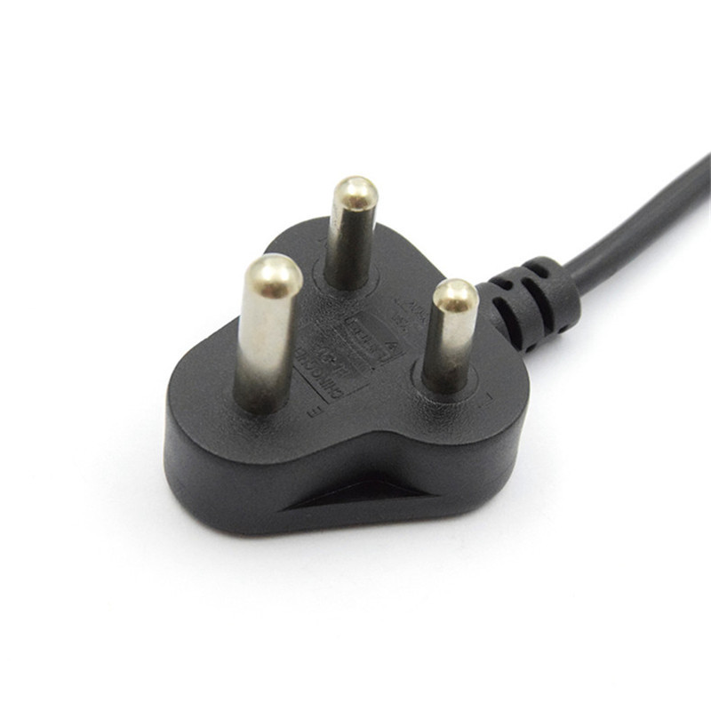 三芯vde南非插头电源线三芯孟加拉插头电源线三芯品字尾插电源线