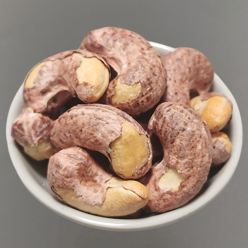 特大新果越南八婆a180带皮腰果500g原味盐焗营养孕妇坚果紫衣紫皮