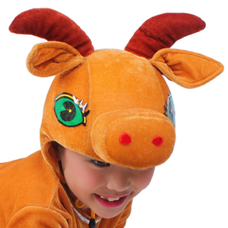 儿童动物演出服帽子小学生成人吉吉小鸟狼蚂蚁獾兔子老鼠表演头饰