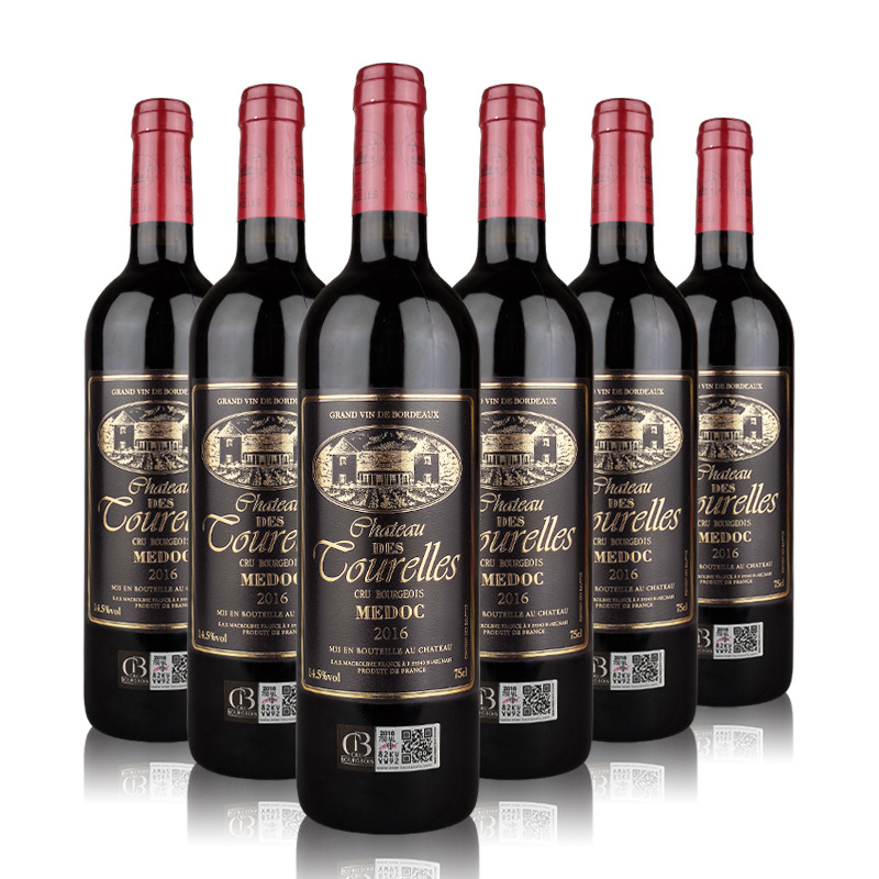 法国原瓶进口红酒图瑞城堡干红葡萄酒波尔多梅多克产区14.5%vol