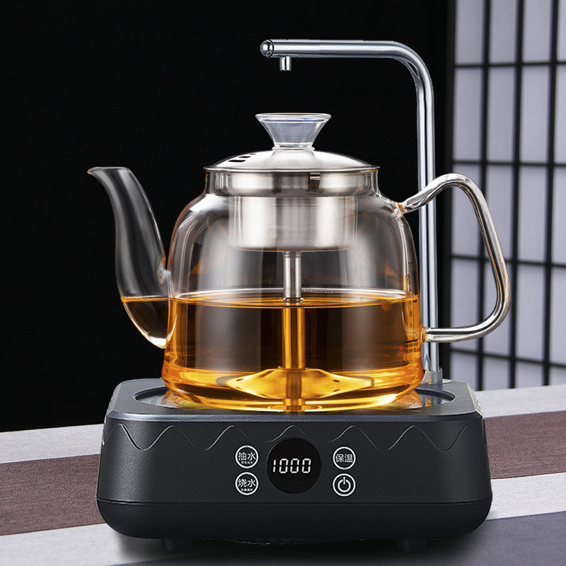 煮茶器全自动家用上水电陶炉玻璃煮茶壶网红办公室普洱保温蒸茶壶