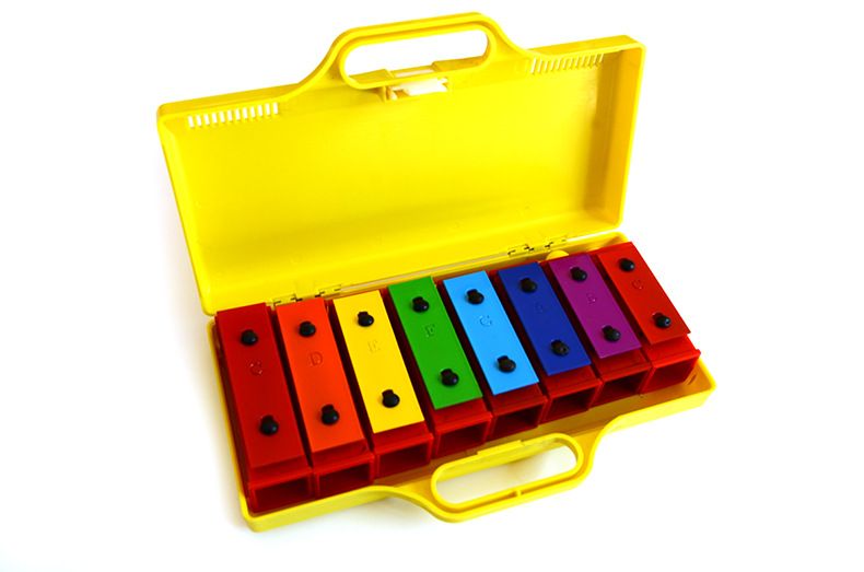 8音分体铝板琴奥尔夫儿童打击乐器八音打琴敲琴彩色八音琴8音敲琴