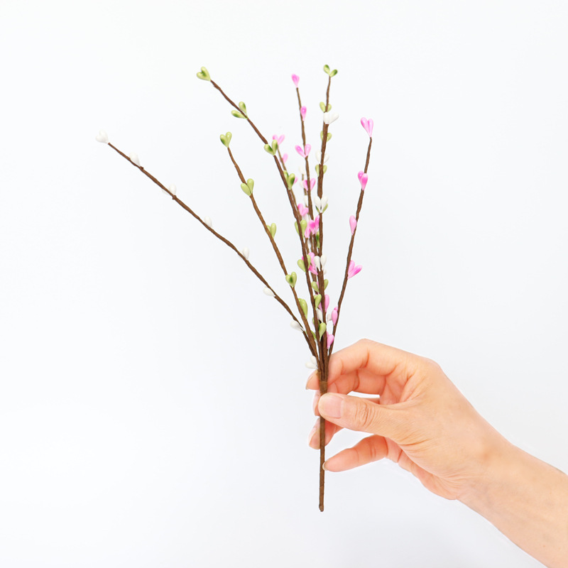 复活节彩蛋装饰彩色插枝跨境桌台摆件 春天新品浆果复活节庆用品