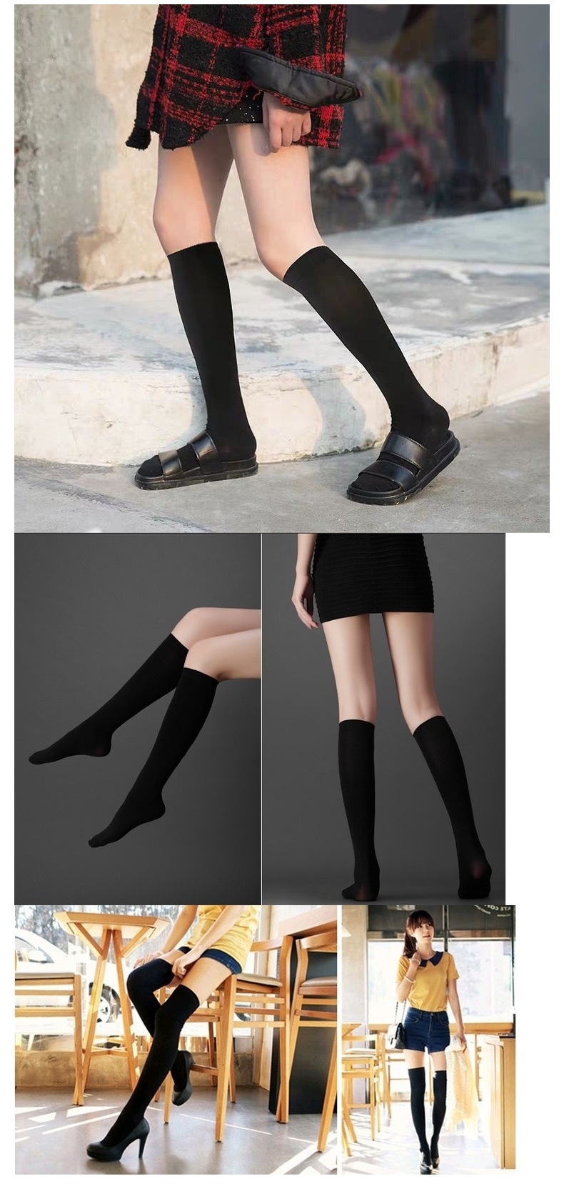 2021新款女士丝袜黑色提花性感黑丝锦纶中筒丝袜时尚袜子厂家