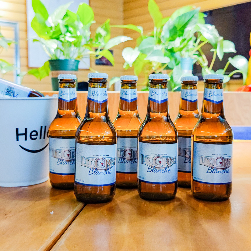 利库尼法国原装进口白啤酒250ml*6瓶装国外啤酒果味啤酒小瓶装