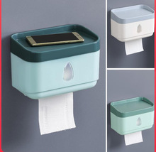 打孔创意防水纸巾架厕纸盒卫生间纸巾盒厕所卫生纸置物架抽纸盒