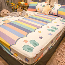 儿童床笠单件纯棉冬季全包保护套床罩三件套床垫防尘罩速卖通跨境