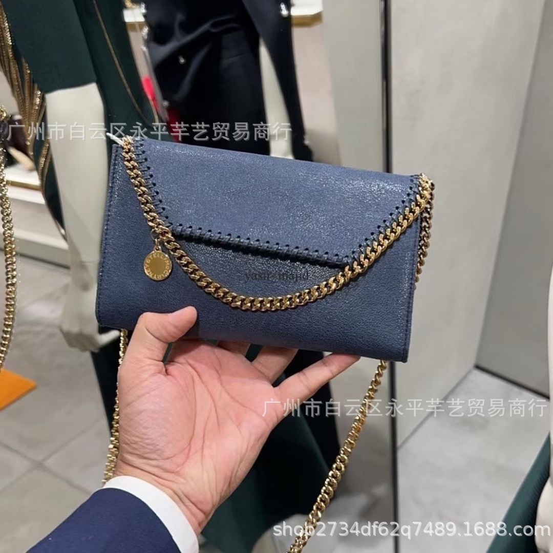 2024新款女包斯特拉链条包高级手拿包时尚单肩包小众斜挎包手提包