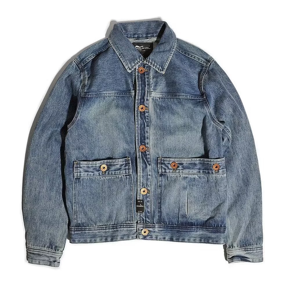 秋冬牛仔外套男潮牌宽松上衣韩版潮流夹克百搭衣服欧美街头工装潮