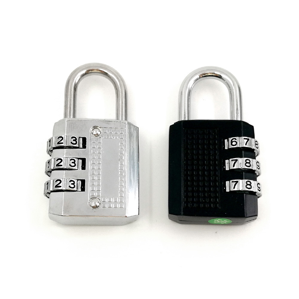 锁厂自产批发3位箱包密码锁挂锁箱包拉链锁ch17c