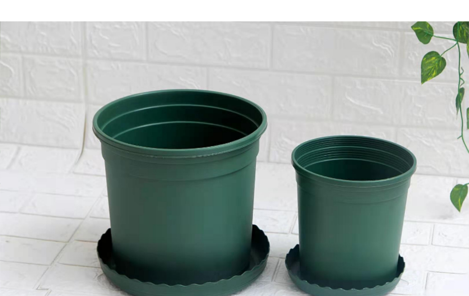 简约黑色加仑盆 种菜盆月季盆绣球盆 支持定制1加仑2加仑塑料花盆