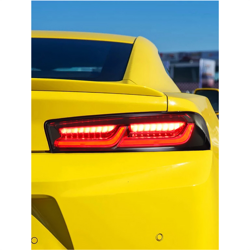 适用于雪佛兰科迈罗大黄蜂尾灯总成光导led改装刹车灯流光转向灯