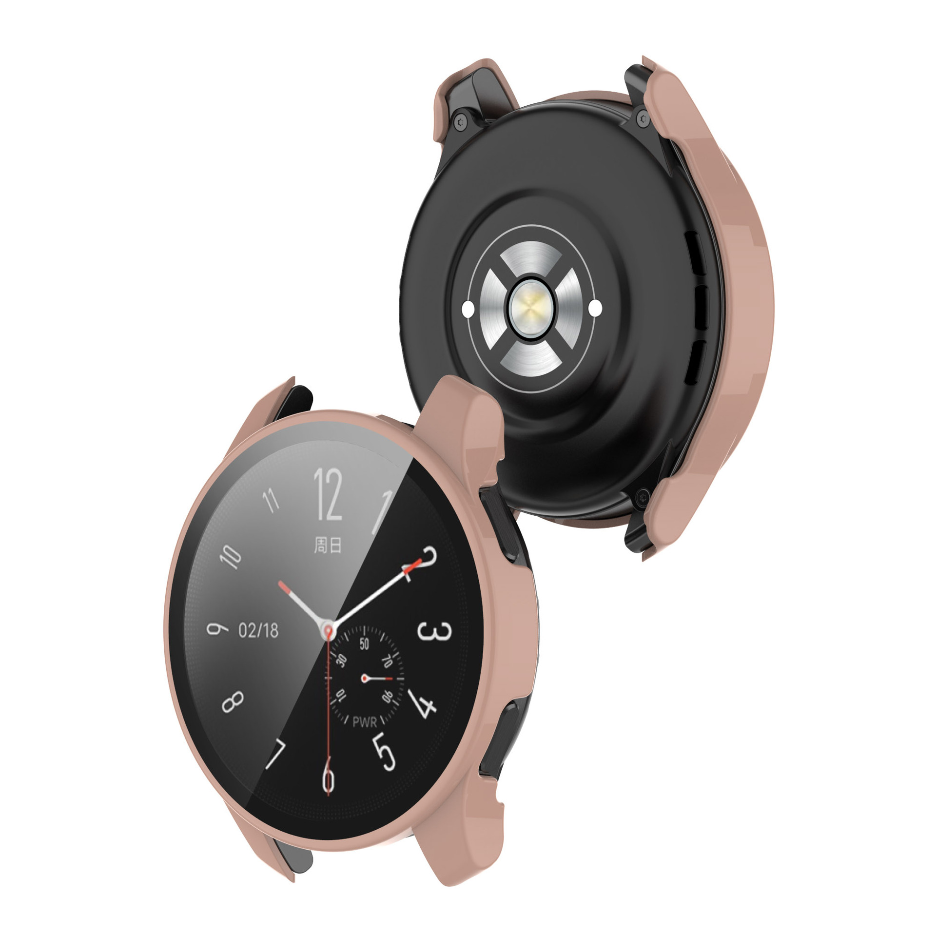 适用vivo watch2手表保护壳vivo手表2代表壳pc 钢化玻璃壳膜一体