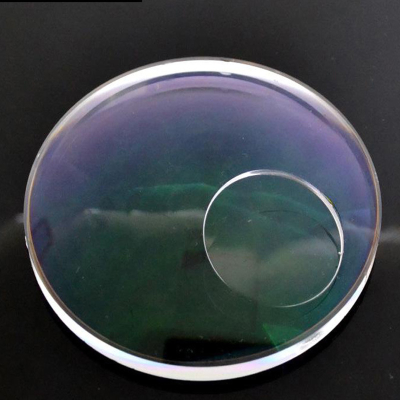 56老光绿膜镜片老花隐形无形双光 看近看远