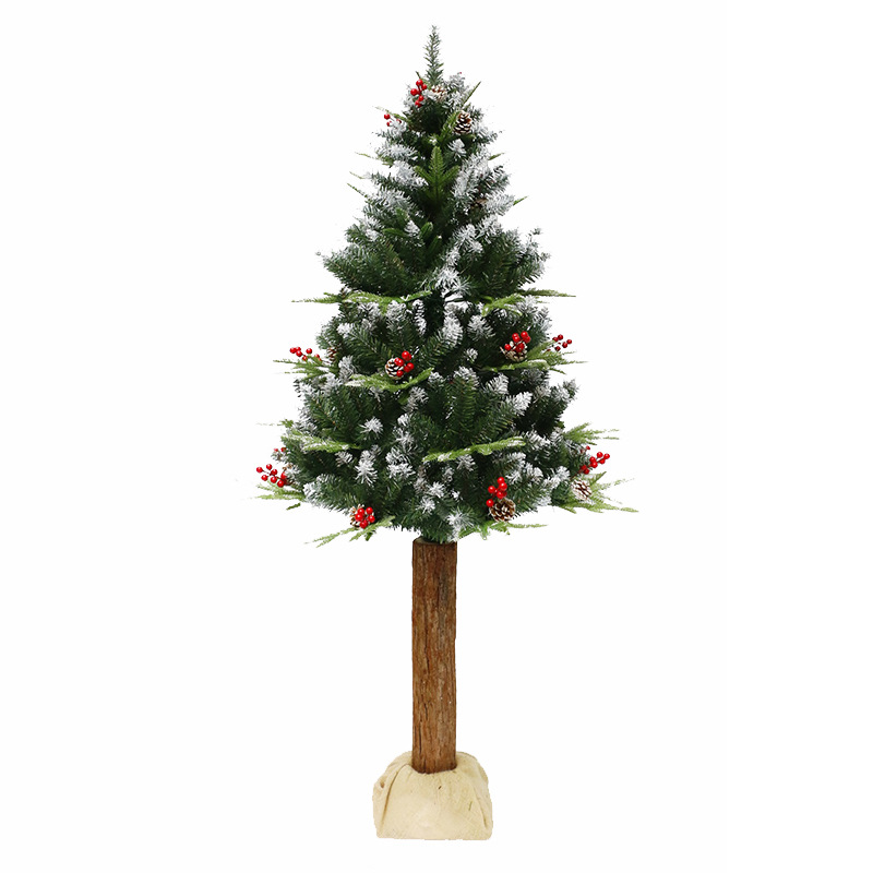 Nordic Style Simulation Snow Pvc/Pe Flocking Christmas Tree Christmas Decoration 180cm-210cm