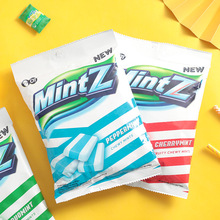 MintZ明茨薄荷味软糖果双重薄荷葡萄清凉清新口气润喉进口小零食