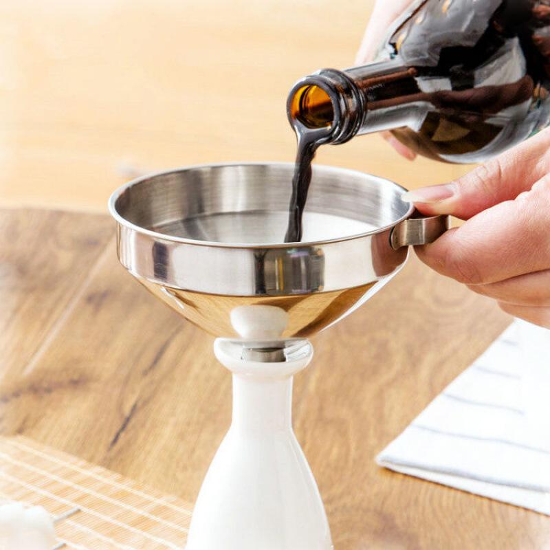 小漏斗不锈钢加油打酒打油漏油神器酒具酒提装油倒油酒提子家用