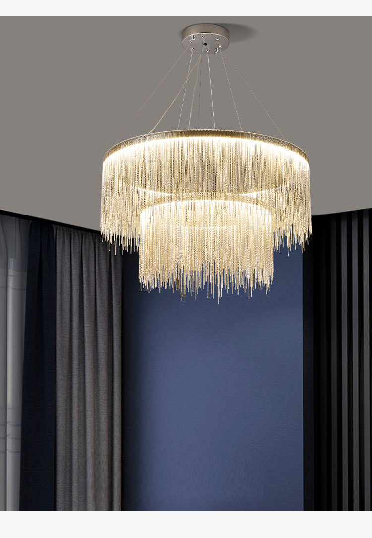 后现代流苏吊灯客厅别墅艺术创意个性北欧极简餐厅设计师装饰吊灯