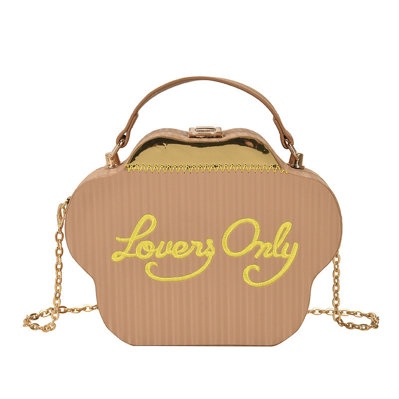 This Year's Popular Bag 2023 European and American Fashion Embroidered Letters Texture Ins Internet Celebrity Hand-Carrying Crossbody Box Bag Women