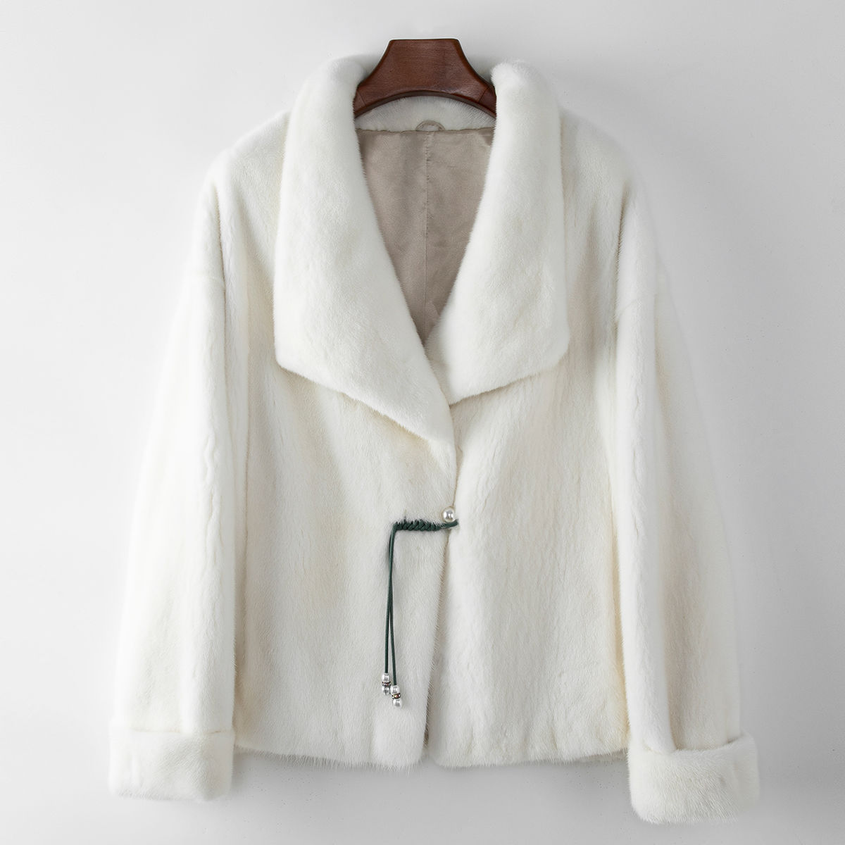 少量服饰100水貂毛2024海宁皮草外套春季新款整貂宽松水貂大衣女