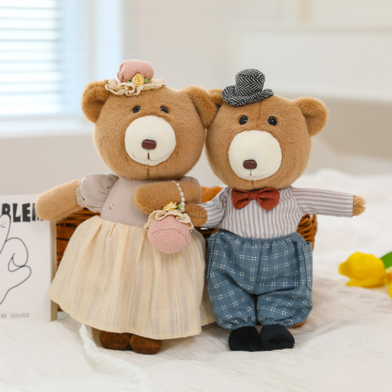 Cute Couple Bunny Doll Plush Toy Teddy Bear Ragdoll Doll Children Baby Comfort Wholesale