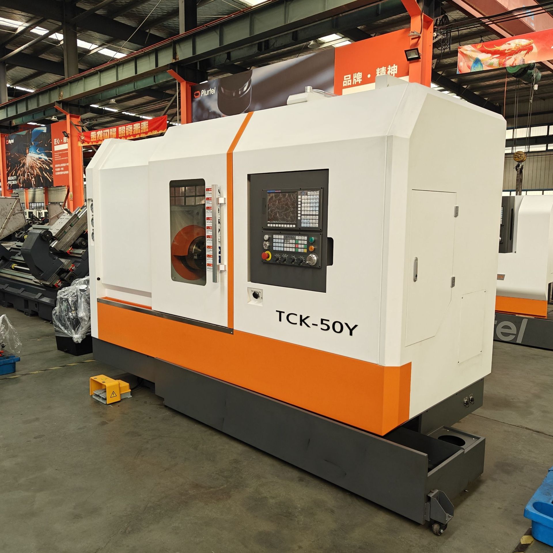 精度tck50a斜床身数控车床沈一机床集团直销y轴车铣复合