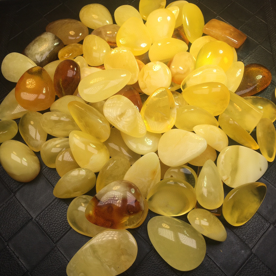 【原矿天然琥珀蜜蜡】蜜蜡水滴平安扣牌子白花蜜纹路性价比高