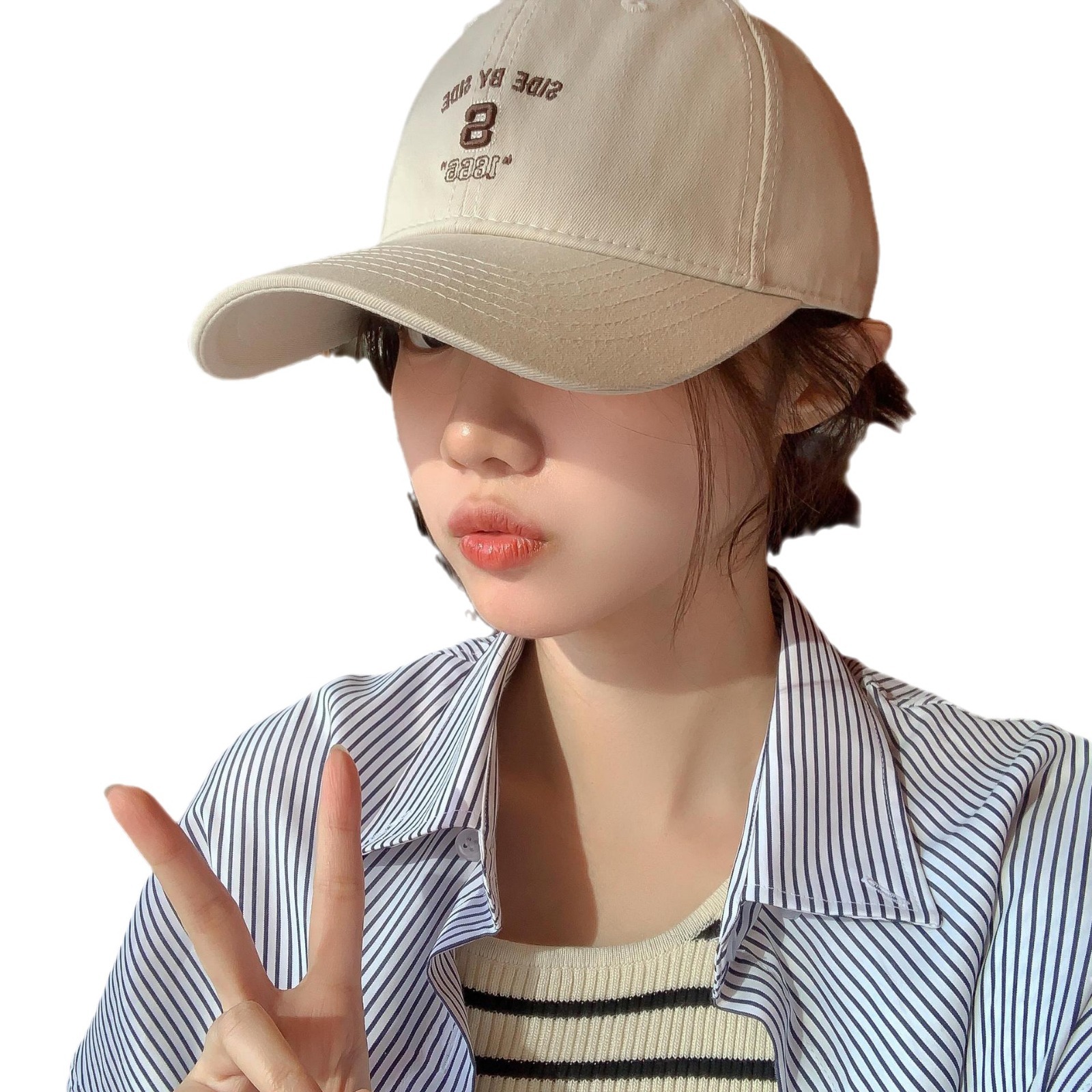 Top Notch! High Quality 2024 New Preppy Style Baseball Cap Women's Embroidered Letters Casual Soft Top Four Seasons Peaked Cap