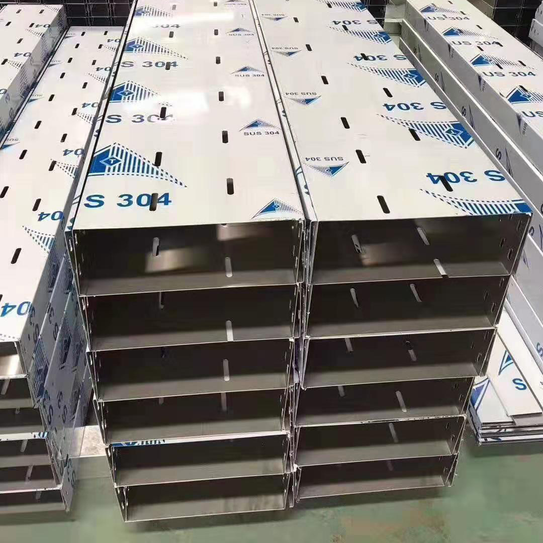 防火 防水 耐高温304#不锈钢线槽 托盘式带孔不锈钢电缆桥架