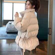 实拍2023冬季新款韩版女装小个子面包服加厚保暖棉衣学院风棉服
