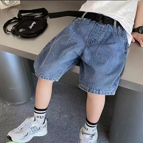 男童牛仔短裤2022新款中大童宝宝休闲时尚运动洋气韩版五分裤夏装