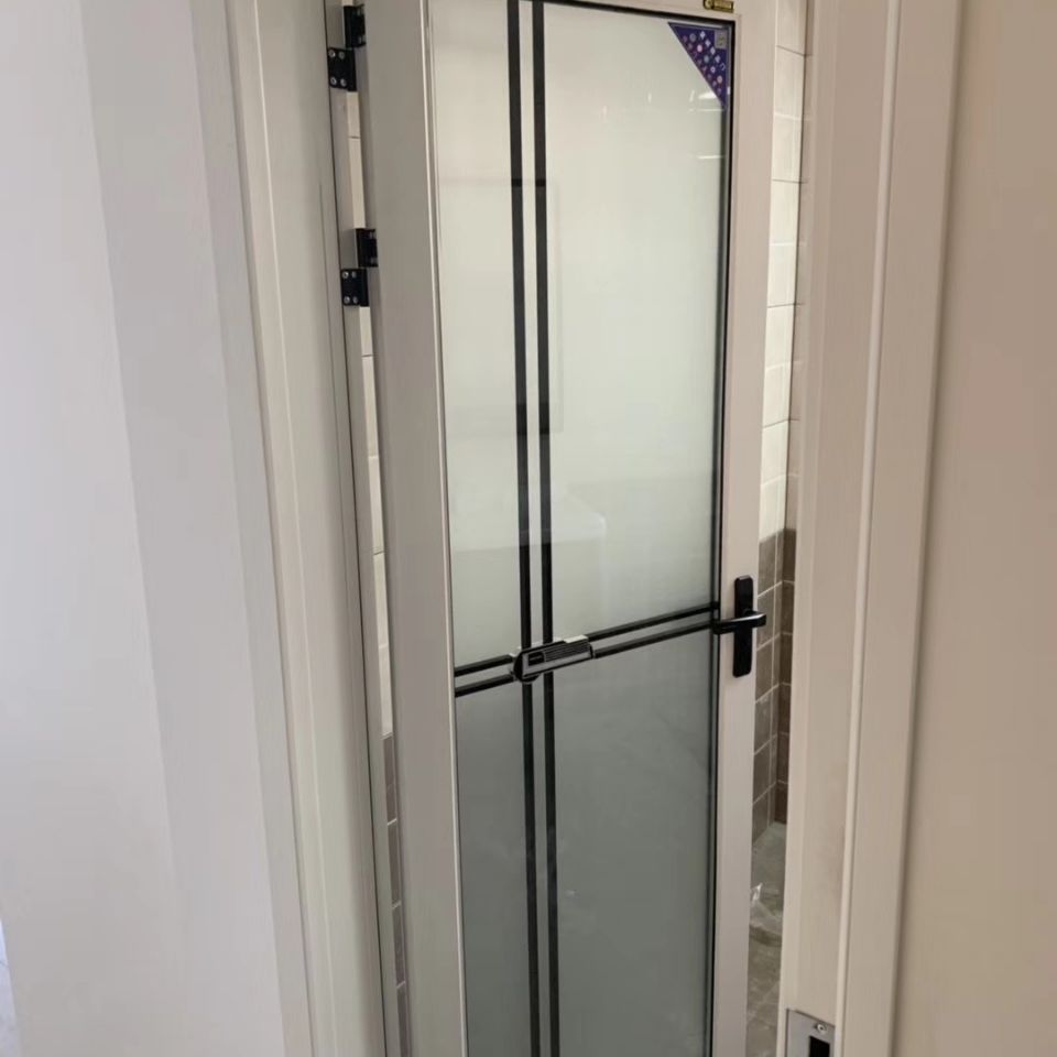 厨房玻璃门钢化玻璃平开门 卫生间玻璃门折叠隐形玻璃门