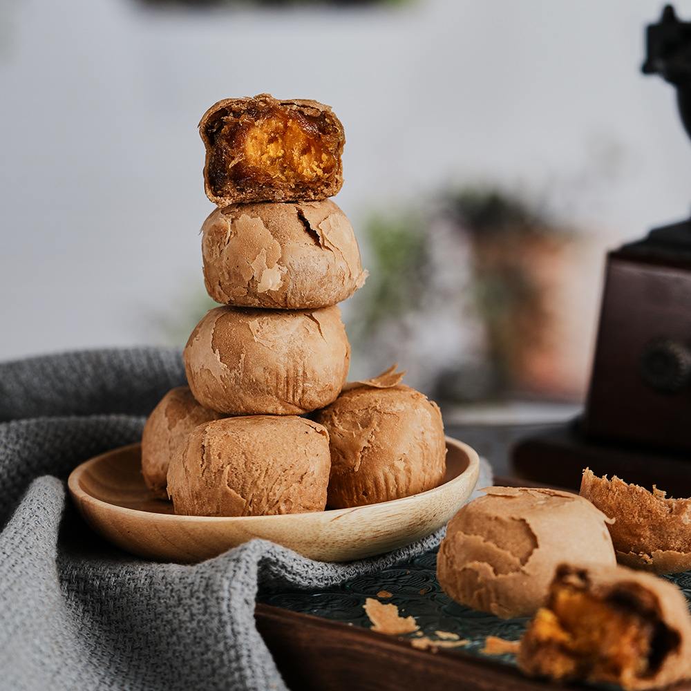 云南特产美食传统糕点普洱茶黄金酥凤梨酥食品批发