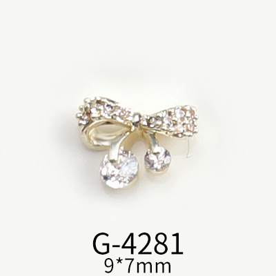New Nail Ornament Bow Moon Heart Tassel Pendant Light Luxury Zircon Manicure Jewelry Decoration Factory Wholesale