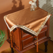 源头厂家直销新中式纯色柜垫桌布家用轻奢床头柜盖布茶几布通用款