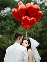 领证登记拍照道具结婚仪式感跟拍小物件喜字气球摆拍神器工具婚礼