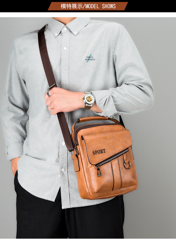 跨境男士斜挎包男包单肩包户外小背包潮流时尚男包订货代发