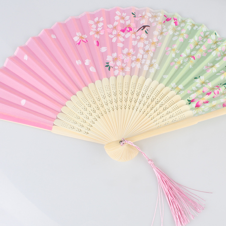 Folding Fan Factory in Stock Wholesale Antique Fan Scenic Spot Fan Wholesale Can Add Logo Advertising Fan