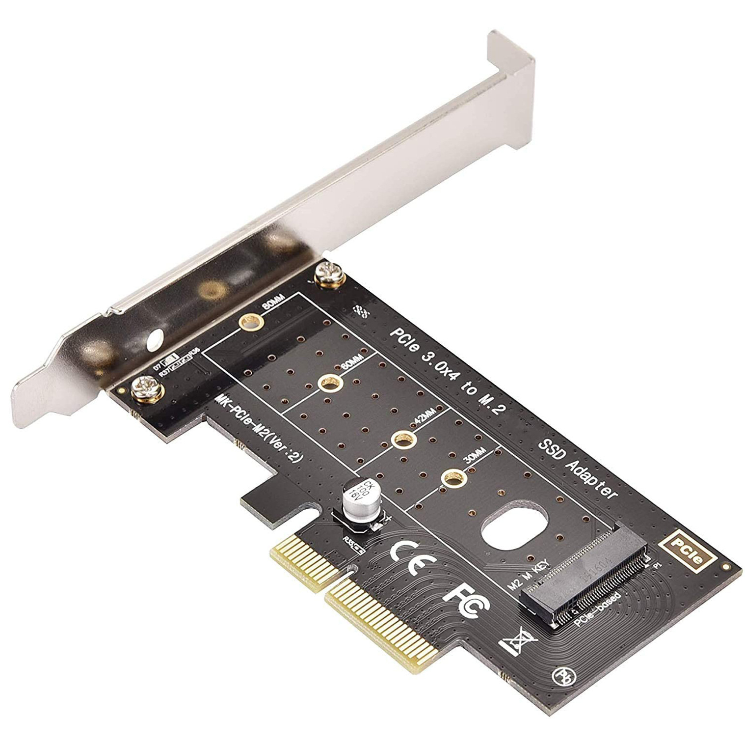 nvme转pcie转接卡m2 m ssd nvme固态硬盘3.0 4x速率转接拓展卡